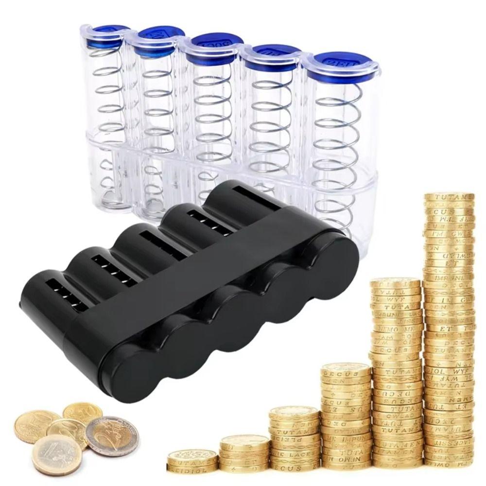Transparent Coin Storage Box Plastic Money Boxes New Coin Purse