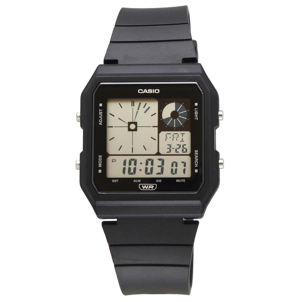 Casio Стандартные аналого-цифровые часы LF-20W-1A Унисекс Черные (Импортный)