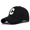 New Fashion Baseball Cap Unisex C Letter Summer Sun Hat Women 100% Cotton Visor Hats Men Embroidered Bone Peaked Cap