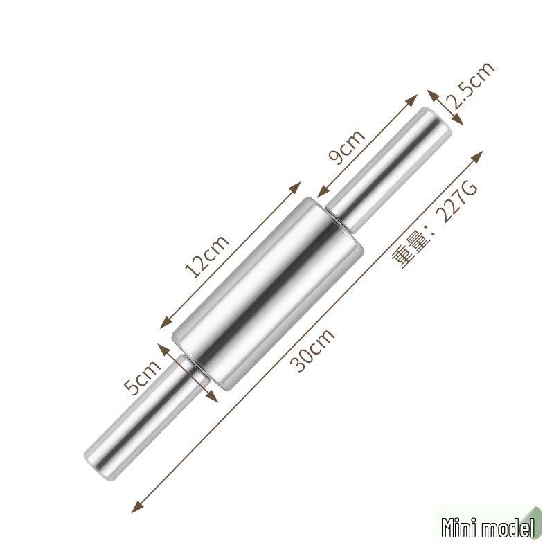 Бесшовная скалка из нержавеющей стали для теста, пельменей и лапши