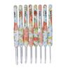 8pcs Crochet Hook Set Printing Aluminum Handcraft   Colorful Crochet Hook Ergonomic Knitting Hook for Knitters for Sewing