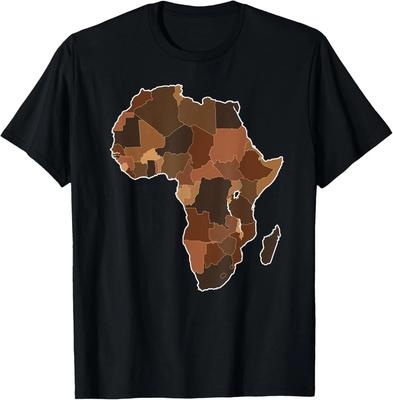 Africa Complexions Map Novelty Melanin Africa Map T-Shirt