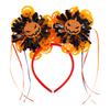 Halloween Headband Pumpkin Spider Tassel Women Headpiece Spooky Skeleton Ribbon Headwear Cosplay Accessory Party Supplies