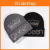 Modern Knitted Cap With Queen Crown Pattern For Cold Weather Fashion And Warmth