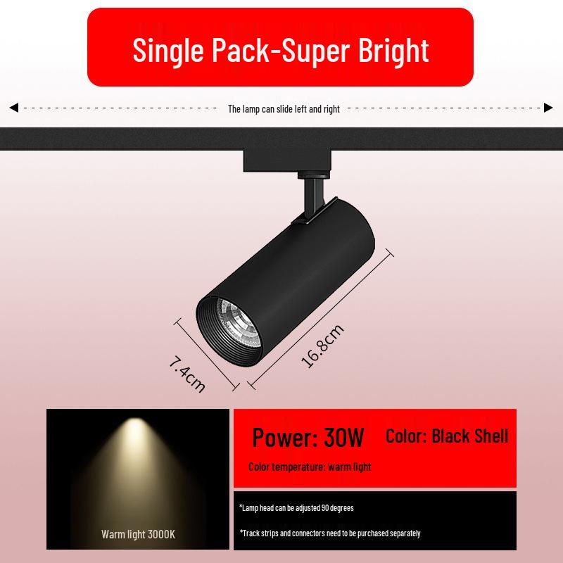 Full Spectrum Recessed Magnetic Track Spot Light for Commercial and Residential Use