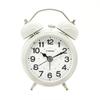 Formia Table Clock Alarm Clock Bell Sound Simple Light Analog Hodogaya Electronics Sales White HT-A038S-WH