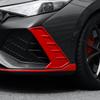 Для Hyundai Elantra CN7 N Line (К) Красная Внешняя Стиль Передний Бампер Боковой Противотуманный Фонарь Рамка Декоративная Накладка