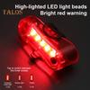 Bicycle Tail Light Waterproof Lightweight USB Rechargeable LED Rear Lamp Universal MTB Road Mountain Bike Night Riding Safety Warning Lamp