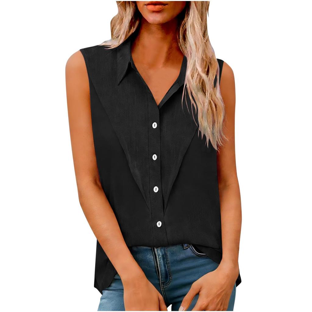 Women's casual sleevless blouse