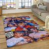 HD Korea Kpop Stray Kids 3D Singer Rug Carpet for Living Room Bedroom Home Decor,Floor Mat Non-slip Decoration for Sofa Doormat
