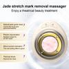 Электрический нефритовый массажер для удаления растяжек и целлюлита для живота, рук, талии, ног, 4 режима, портативное косметическое устройство для упругой и эластичной кожи, способствующее облегчению