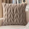 Corduroy Throw Pillowcase Soft Woven Fried Dough Twists Removable Throw Pillow Cover for Living Space