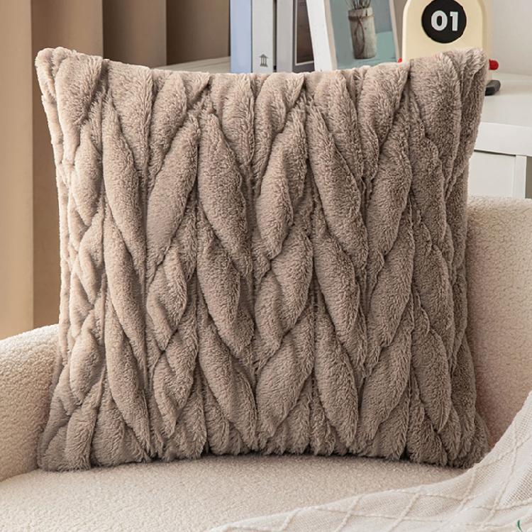 Corduroy Throw Pillowcase Soft Woven Fried Dough Twists Removable Throw Pillow Cover for Living Space