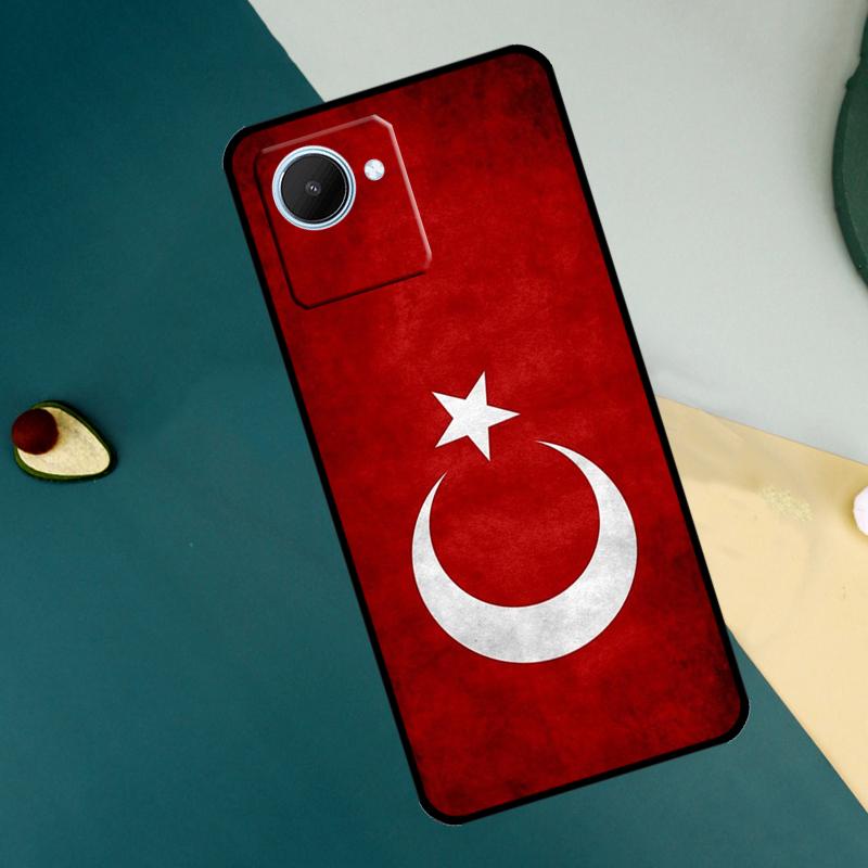 Республика Турция Реалистичный Флаг Для Realme C67 C53 C55 C75 C71 C61 C33 C63 C51 C65 11 12 13 14 15 Pro Plus GT6 GT7 Pro Чехол