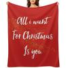 All i want for christmas is you Throw Blanket Bed linens wednesday Luxury Brand Sofa Throw Blankets