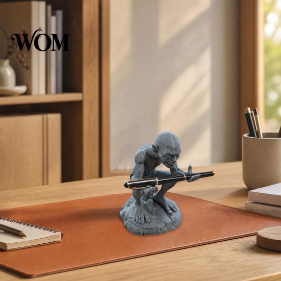 Character-themed Pen Holder 3D Printed Gollum Holder, Fan-Exclusive Collectible, Creative Desktop Decoration with Stable Base, Personalized Stand for