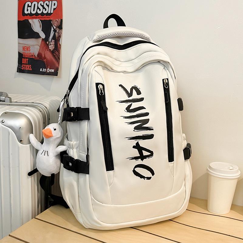 Школьные рюкзаки Студенты колледжа Женские Большой вместимости Ученики старших классов Буквы Рюкзак Ученики средней школы Ученики начальной школы