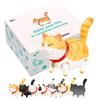 AAGWW Toy Blind Box Random Style Animal Figure Cat Figure Kitten Toy Handmade Cat Character Birthday Gift Cute Ornament 1 Walking Cat Series Blind