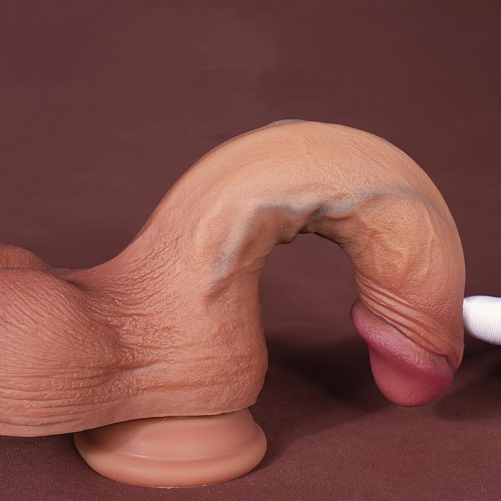 Силиконовый мужской мастурбатор-дилдо, реалистичная секс-игрушка для взрослых, анальная пробка-присоска, вибрирующая точка G, 12 дюймов - увеличьте свое удовольствие и уверенность