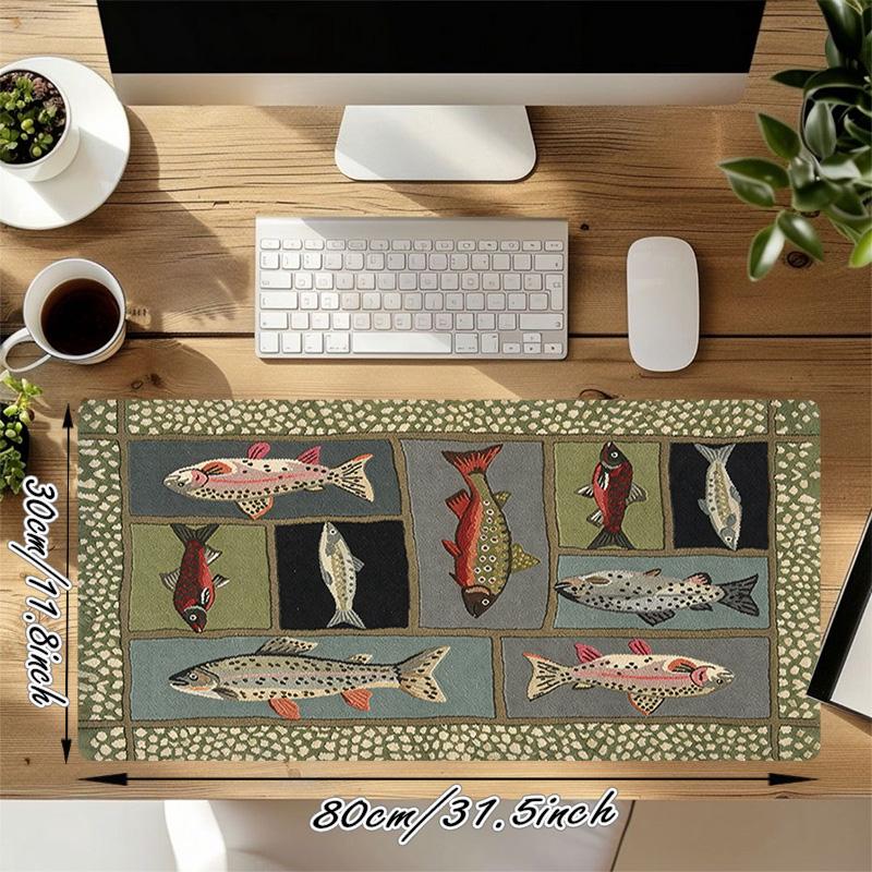 Fish Tapestry Gamer Large Deskmat Mousepad Playmat Xl Keyboard Mouse Pad Gaming Desk Accessories Anime Pc Extended Pads