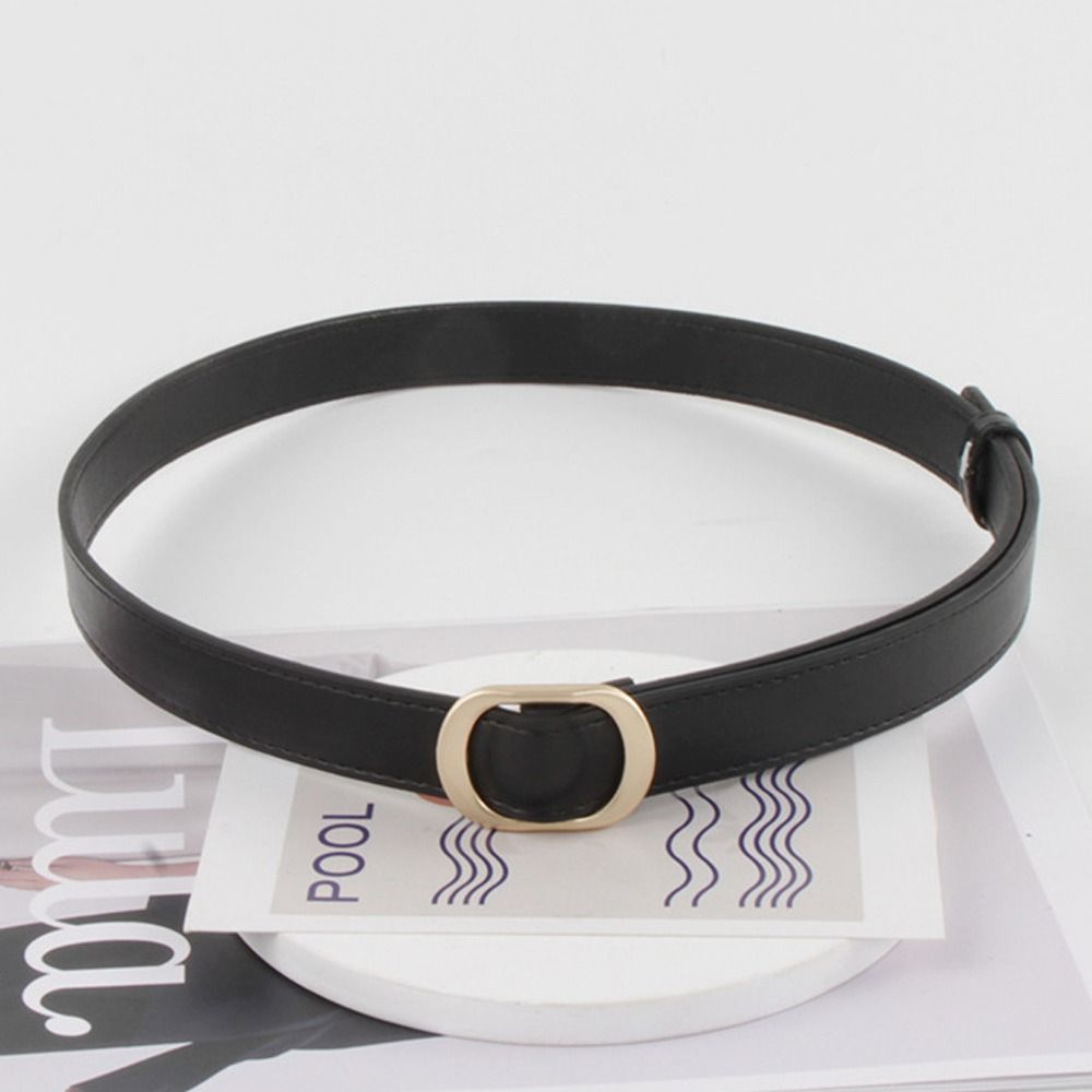 Versatile Leather Belt Casual Trouser Dress Belts Fashion Thin Waist Strap