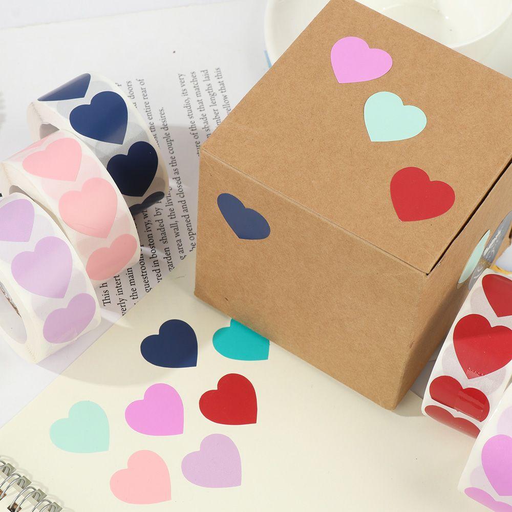 Party Supplies Stationery Gift Packaging Sticker Love Heart Shaped Seal Labels Scrapbooking