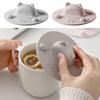 Silicone Phone Holder Cup Cover Pink Grey Water Cup Lid Creative 3D Cat Cup Lid  Universal