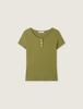 ROEM Henley Neck Short Sleeve T-Shirt Rmhwg26Rt6