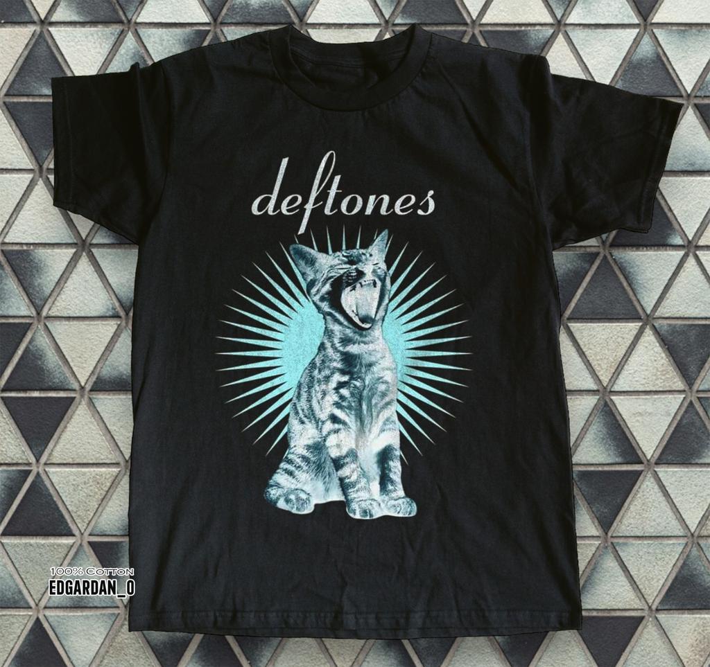 Hot! Deftones Adrenaline Cat Ghost Black Unisex T-shirt Size S-5XL
