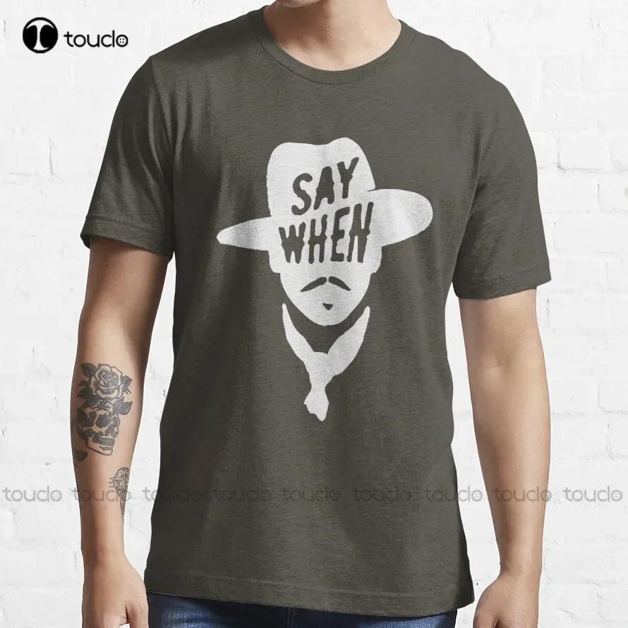 Rodgers Say When TShirt White CollarShirtUnisex Custom Aldult Teen Unisex Digital Printing Tee Shirt Fashion Funny