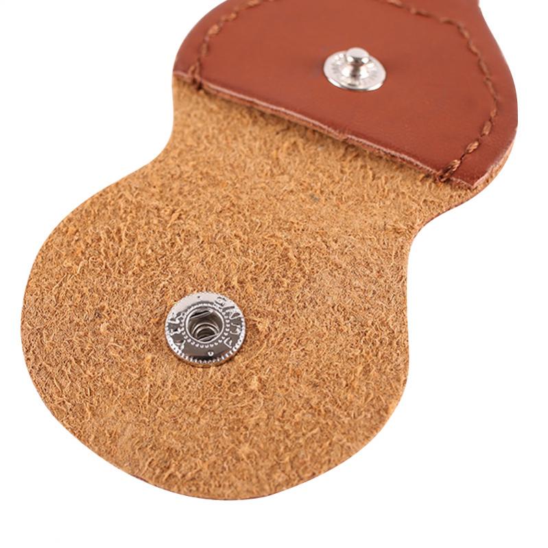 1 Piece PU Leather Guitar Picks Holder Case, Keychain Plectrum Bag 3 Colors Optional