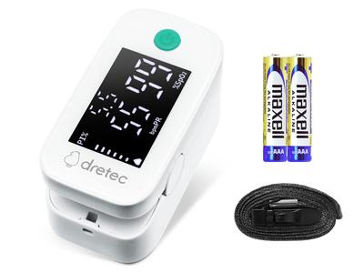 Пульсоксиметр dretec белый OX-201