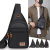 Стильная мужская нейлоновая сумка-слинг – Многофункциональная нагрудная сумка-кроссбоди с множеством карманов для активного отдыха