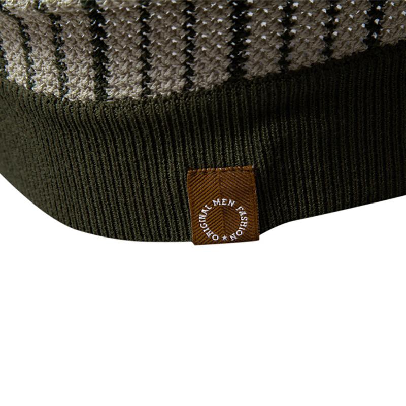 Camel 2025 Лето Вышитая Новая Мужская Рубашка Поло С Коротким Рукавом Трикотажная Полосатая Модная Деловая Рубашка Поло Для Мужчин