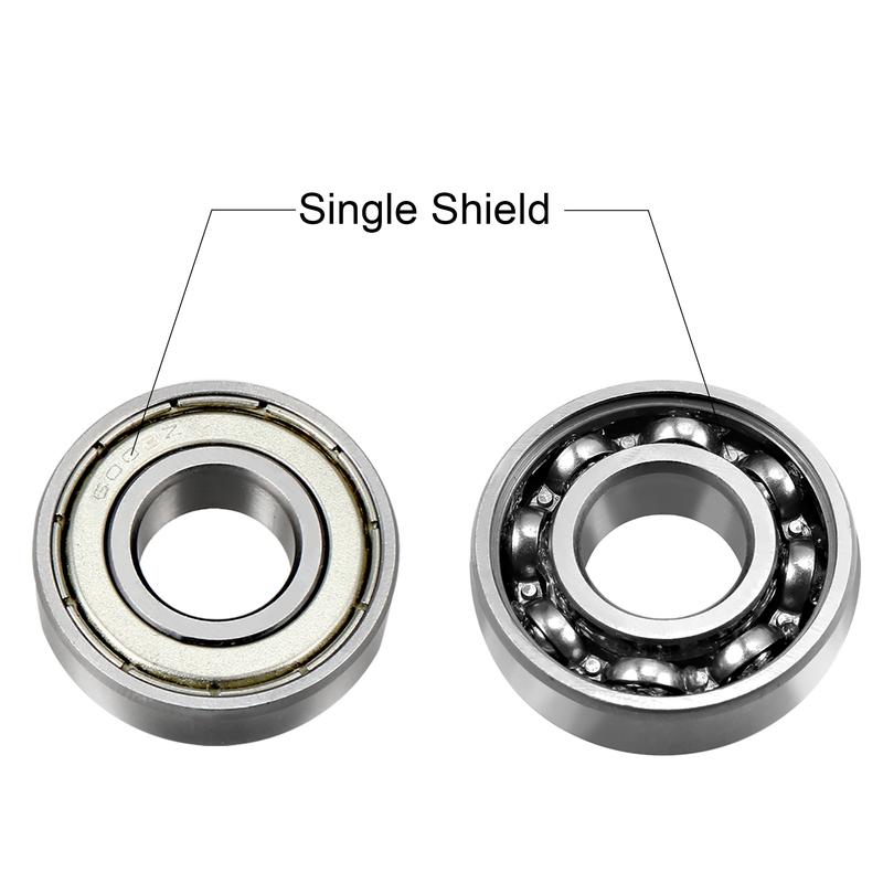 Motoforti 6003Z Deep Groove Ball Bearing Single Shield 60103 17mm x 35mm x 10mm Chrome Steel Bearings 10pcs
