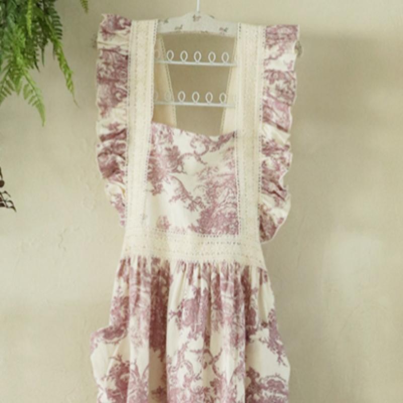 Shop Women S Frill Floral Lace floriSt Apron Mint Ena Wap 0761