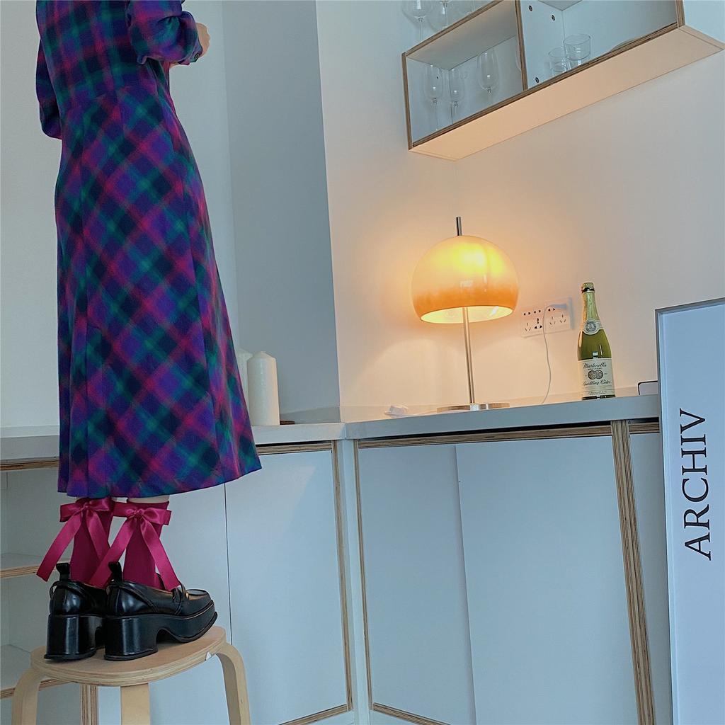 New Handmade Socks Lolita Cute Bow Cotton Mid Calf Women's Socks