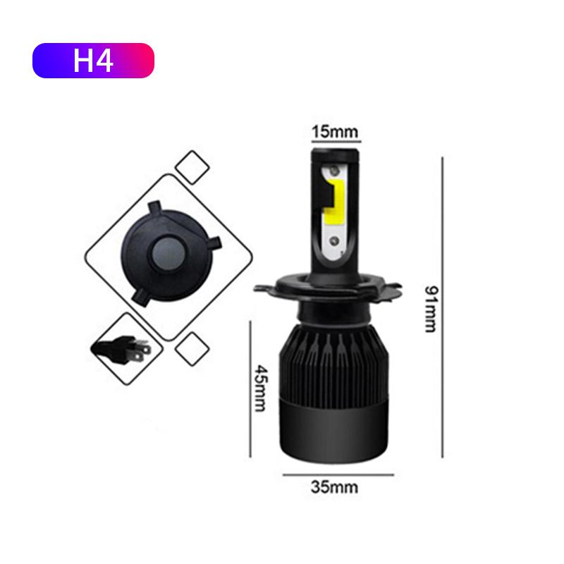 2 шт. супер яркие светодиодные фары автомобиля 10000LM 50 Вт H4 H1 H7 H8 H9 H11 H16 Canbus 9005 HB3 9006 HB4 Противотуманные фары 3000 К 4300 К 6000 К 8000 К