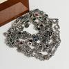 Xiaomi 100% Solid 925 Sterling Silver Metal Bracelet for Women Vintage Handmade Simple Retro Flower CZ Bracelet Birthday Gift Party