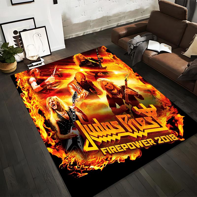 Judas Priest Firepower 2018 Design Rug Non-slip rug suitable for living room and bedroom sofas
