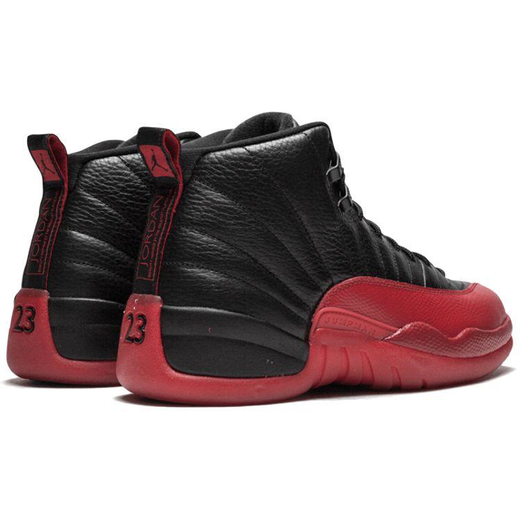 Мужские кроссовки Air Jordan 12 Retro Flu Game 2016 Черный черный университетско-красный 130690-002