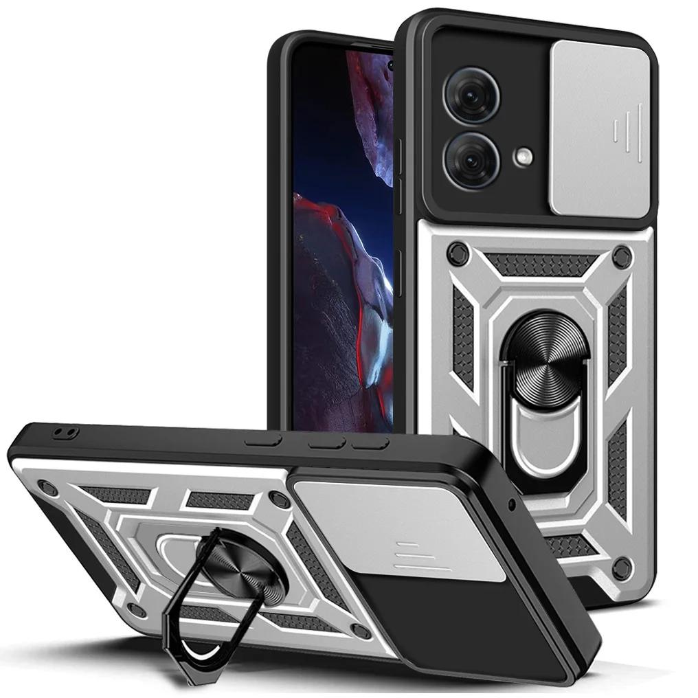 Для Motorola Чехол G84 G54 G14 E13 G73 G53 G13 G23 E22 G62 G32 G22 G52 G60 G30 G10 G51 Магнитный держатель для кольца Защитная крышка