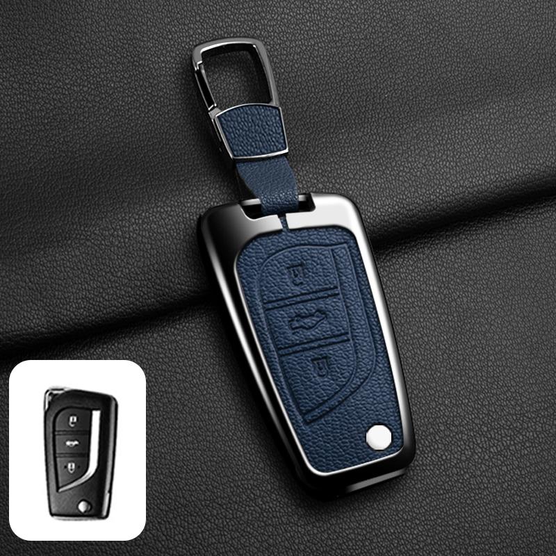 OFWP3 Leather Car Key Cover Case Shell for Toyota Hilux Revo Auris Corolla Reiz Avensis Verso Yaris Aygo Rav4 Scion TC IM 2017 2016