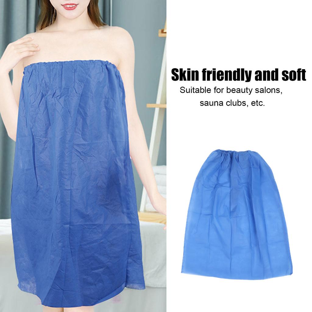 10 шт. Женский одноразовый банный халат Салон красоты Путешествия Нетканый Сауна Спа Душ Халат