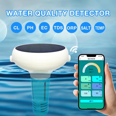 Tuya WiFi Беспроводной Солнечный 7 в 1 Тестер Качества Воды Плавающий Тестер Воды PH EC TDS Соль ОВП Температура Хлор Метр для Бассейна