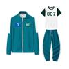 Child Zipper Sweatshirt Hoodie Sports Casual Sweatshirt And Trousers And Short Sleeve Shirts Set
