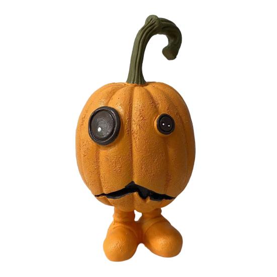 Хэллоуинское украшение в мультяшном стиле, дизайн с ярким выражением, тыквенное украшение, радостная праздничная атмосфера, декор