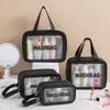 Women Makeup Bag Transparent PVC Cosmetic Bag Travel Make Up Case Wash Bag  Large Capacity Toiletry Organizer Pouch