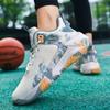 Модные мужские баскетбольные кроссовки для спортивной площадки, нескользящие, для спорта на открытом воздухе, мужские дышащие кроссовки для тренировок, студентов, оригинальные баскетбольные кроссовки