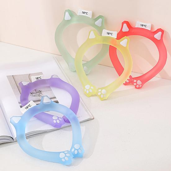 Летняя охлаждающая трубка для шеи Носимый охладитель для шеи Легкое многоразовое ледяное кольцо На открытом воздухе Предотвращение теплового удара Портативный воротник с обертыванием на шею